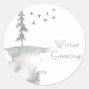 Search for winter birds stickers Modern