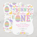 Search for easter 1st birthday invitations Rabbit