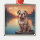 Search for english bulldog christmas tree decorations Pet