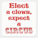 Search for circus clowns stickers Politics