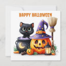 Search for spooky halloween cards Black cat