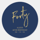 Search for forty birthday stickers Modern