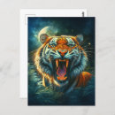 Search for tiger roaring postcards Jungle