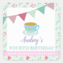 Search for birthday tea party stickers Kawaii