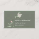 Search for gardening business cards Watering can
