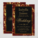 Search for maroon and black wedding invitations Gold