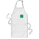 Search for 4 leaf clover aprons Irish