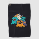 Search for halloweeners golf towels Monster