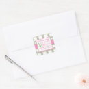 Search for girls baby shower square stickers For kids