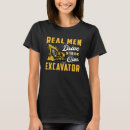 Search for funny construction worker womens tshirts Excavator