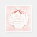 Search for pink gingham napkins Vintage