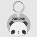 Search for panda bear round key rings Kids