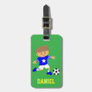 Search for kids football luggage tags Blue