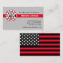 Search for fire department business cards Fireman