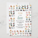 Search for alphabet birthday invitations Abc