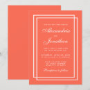 Search for coral wedding invitations Geometric