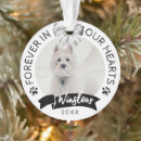 Search for sympathy pet memorial ornaments Dog cat animal horse