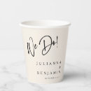 Search for wedding paper cups Minimalist