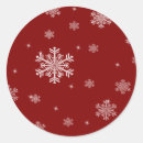 Search for red with white snowflakes stickers Xmas