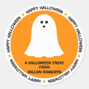 Search for halloween name tag stickers Orange