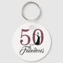Search for fabulous birthday key rings 50th