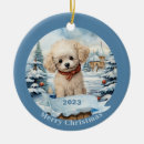 Search for poodle christmas tree decorations Pet