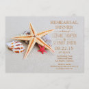 Search for starfish rehearsal dinner invitations Seashells