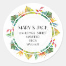 Search for tropical return address stickers Change of address