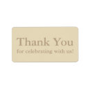 Search for favour rectangle wedding stickers Thank you