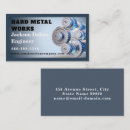 Search for heavy equipment business cards Metal