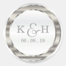 Search for silver metallic wedding stickers Anniversary