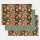 Search for retro santa wrapping paper Old fashioned