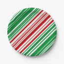 Search for green and white striped plates Geometric pattern