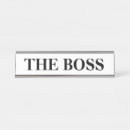 Search for funny name plates Boss