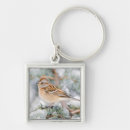 Search for tree in winter key rings Bird