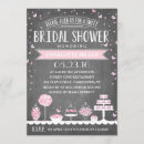 Search for confetti bridal shower invitations Chalkboard