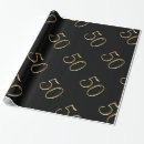 Search for happy 50th birthday wrapping paper Fiftieth