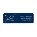 Search for blue graduation return address labels Modern