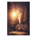Search for winter landscape painting posters Cabin