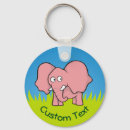 Search for cartoon elephant key rings Pink