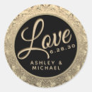Search for black metal monogram stickers Foil