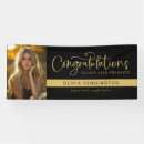 Search for congratulations graduate banners Black and gold