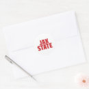 Search for red state stickers Jacksonville state university logo