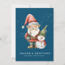 Search for gnome seasonal cards Snowman