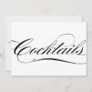 Search for cocktail wedding invitations Calligraphy