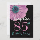 Search for surprise 85th birthday invitations Feminine