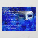 Search for masquerade quinceanera invitations Blue