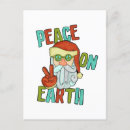 Search for peace on earth postcards Xmas