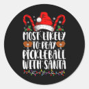Search for pickleball stickers Xmas