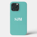Search for teal and white iphone cases Initials